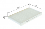 Filter,salongi&otilde;hk BOSCH 1 987 432 024