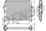 Radiaator,mootorijahutus DENSO DRM44008