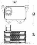&Otilde;liradiaator,mootori&otilde;li MAHLE CLC 185 000S