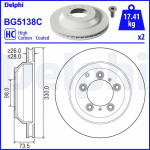 Piduriketas DELPHI BG5138C