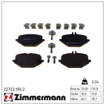 Piduriklotsi komplekt,ketaspidur ZIMMERMANN 22723.190.2