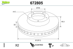 Piduriketas VALEO 672805