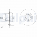 Piduriketas DELPHI BG2081