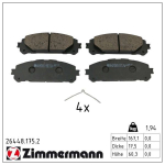 Piduriklotsi komplekt,ketaspidur ZIMMERMANN 26448.175.2