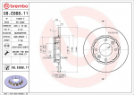 Piduriketas BREMBO 08.E888.11