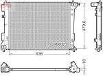 Radiaator,mootorijahutus DENSO DRM41028