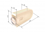 &Otilde;hufilter BOSCH F 026 400 432