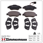 Piduriklotsi komplekt,ketaspidur ZIMMERMANN 24072.175.2