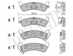 Piduriklotsi komplekt,ketaspidur METELLI 22-0527-0