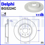 Piduriketas DELPHI BG5224C