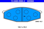 Piduriklotsi komplekt,ketaspidur ATE 13.0460-5960.2