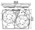 Ventilaator,mootorijahutus MAHLE CFF 229 000S