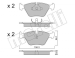 Piduriklotsi komplekt,ketaspidur METELLI 22-0122-0