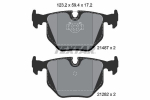 Piduriklotsi komplekt,ketaspidur TEXTAR 2148703