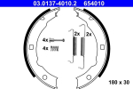 Piduriklotside komplekt,seisupidur ATE 03.0137-4010.2