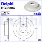 Piduriketas DELPHI BG3680C