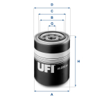&Otilde;lifilter UFI 23.256.00