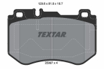 Piduriklotsi komplekt,ketaspidur TEXTAR 2599701