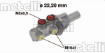 Peapiduri silinder METELLI 05-0684