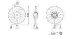 Ventilaator,mootorijahutus MAHLE CFF 717 000S