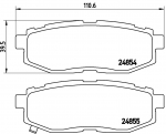 Piduriklotsi komplekt,ketaspidur BREMBO P 78 018