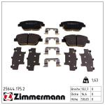 Piduriklotsi komplekt,ketaspidur ZIMMERMANN 25644.175.2