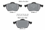 Piduriklotsi komplekt,ketaspidur TEXTAR 2162402