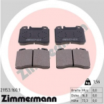 Piduriklotsi komplekt,ketaspidur ZIMMERMANN 21153.160.1