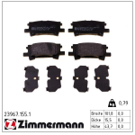 Piduriklotsi komplekt,ketaspidur ZIMMERMANN 23967.155.1