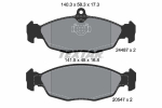 Piduriklotsi komplekt,ketaspidur TEXTAR 2448701