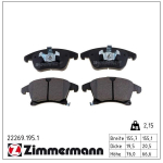 Piduriklotsi komplekt,ketaspidur ZIMMERMANN 22269.195.1