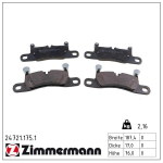 Piduriklotsi komplekt,ketaspidur ZIMMERMANN 24721.175.1