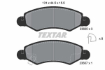 Piduriklotsi komplekt,ketaspidur TEXTAR 2360501
