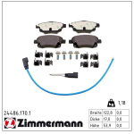 Piduriklotsi komplekt,ketaspidur ZIMMERMANN 24486.170.1