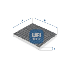 Filter,salongi&otilde;hk UFI 54.273.00