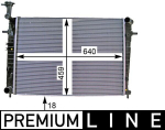 Radiaator,mootorijahutus MAHLE CR 1333 000P