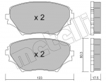 Piduriklotsi komplekt,ketaspidur METELLI 22-0430-0