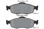 Piduriklotsi komplekt,ketaspidur TEXTAR 2139408