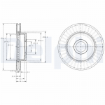 Piduriketas DELPHI BG3659