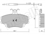 Piduriklotsi komplekt,ketaspidur METELLI 22-0120-0K