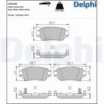 Piduriklotsi komplekt,ketaspidur DELPHI LP3145