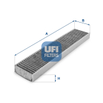 Filter,salongi&otilde;hk UFI 54.119.00
