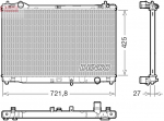 Radiaator,mootorijahutus DENSO DRM50153