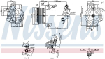 Kompressor,kliimaseade NISSENS 891012
