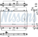 Radiaator,mootorijahutus NISSENS 607027