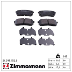 Piduriklotsi komplekt,ketaspidur ZIMMERMANN 24599.155.1