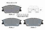 Piduriklotsi komplekt,ketaspidur TEXTAR 2638401