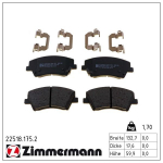 Piduriklotsi komplekt,ketaspidur ZIMMERMANN 22518.175.2