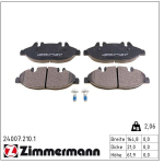 Piduriklotsi komplekt,ketaspidur ZIMMERMANN 24007.210.1