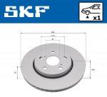 Piduriketas SKF VKBD 81391 V1